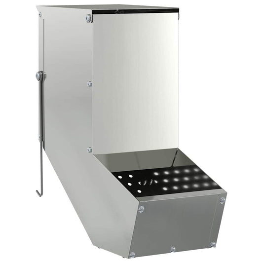 vidaXL Ταΐστρα Χαμστεριών Ασημί 12,5 x 26 x 28,5 εκ