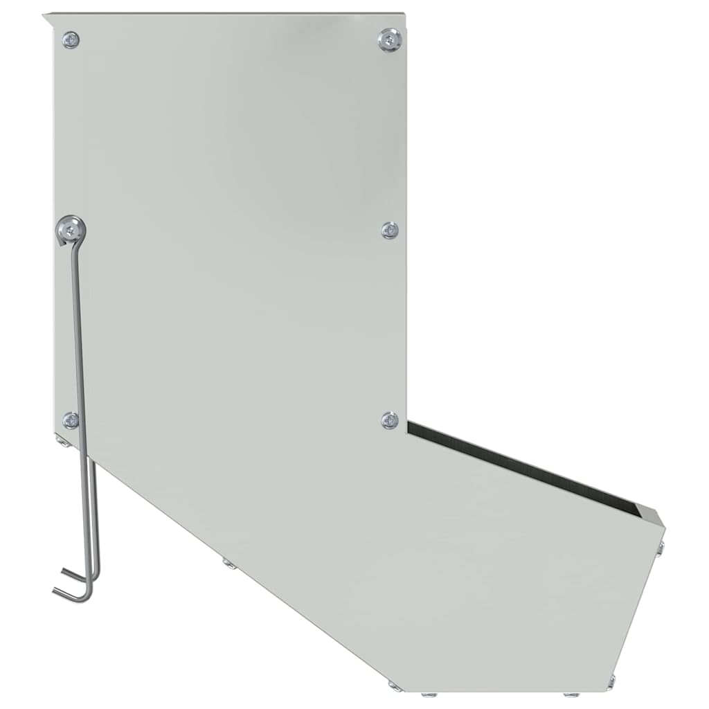 vidaXL Ταΐστρα Χαμστεριών Ασημί 12,5 x 26 x 28,5 εκ