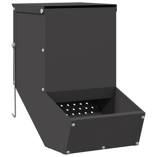 vidaXL Ταΐστρα Χαμστεριών Μαύρο 17,5 x 26 x 28,5 εκ