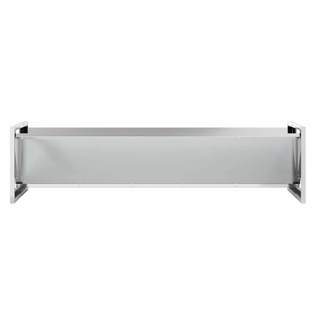 vidaXL Ταΐστρα για ζώα Ασημί 108 x 50 x 28 εκ Επικαλυμμένος Χάλυβας