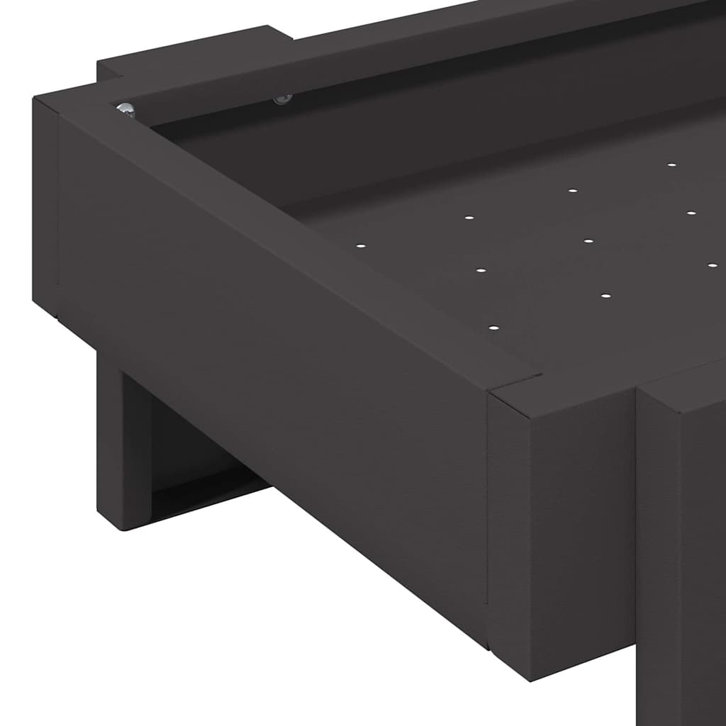 vidaXL Τάφος ταΐσματος κοτόπουλων Μαύρο 80 x 28 x 13.5 cm