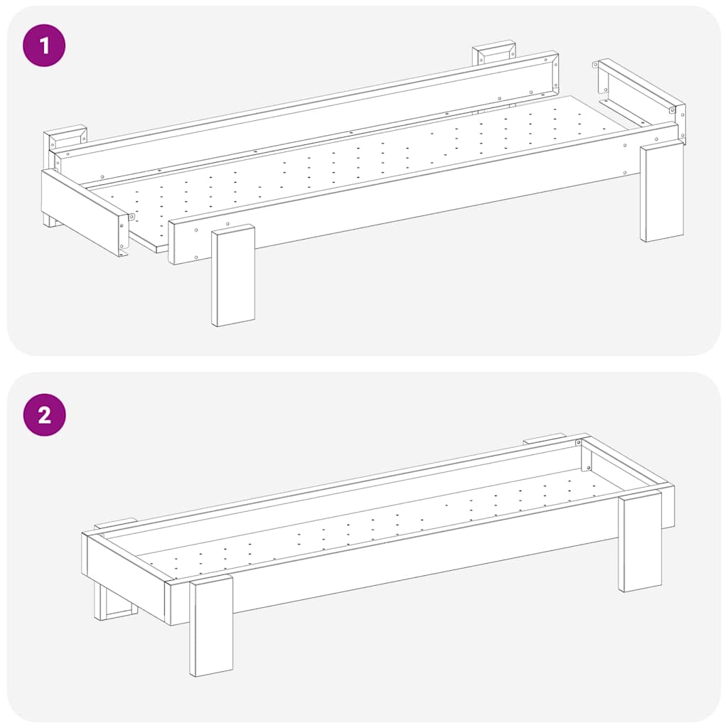 vidaXL Τάφος ταΐσματος κοτόπουλων Μαύρο 80 x 28 x 13.5 cm