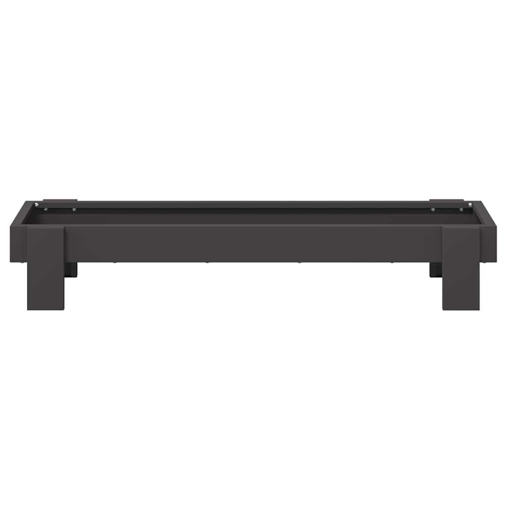 vidaXL Τάφος ταΐσματος κοτόπουλων Μαύρο 80 x 28 x 13.5 cm