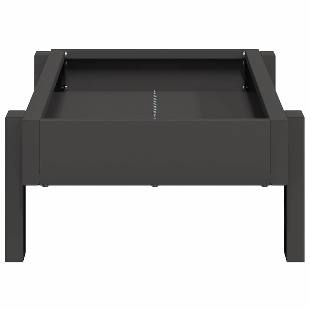 vidaXL Τάφος ταΐσματος κοτόπουλων Μαύρο 80 x 28 x 13.5 cm
