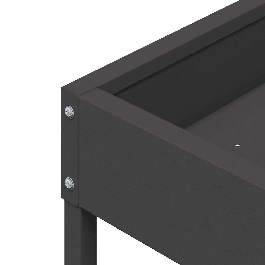 vidaXL Ταΐστρα για Πουλιά Μαύρο 80 x 28 x 13.5 cm