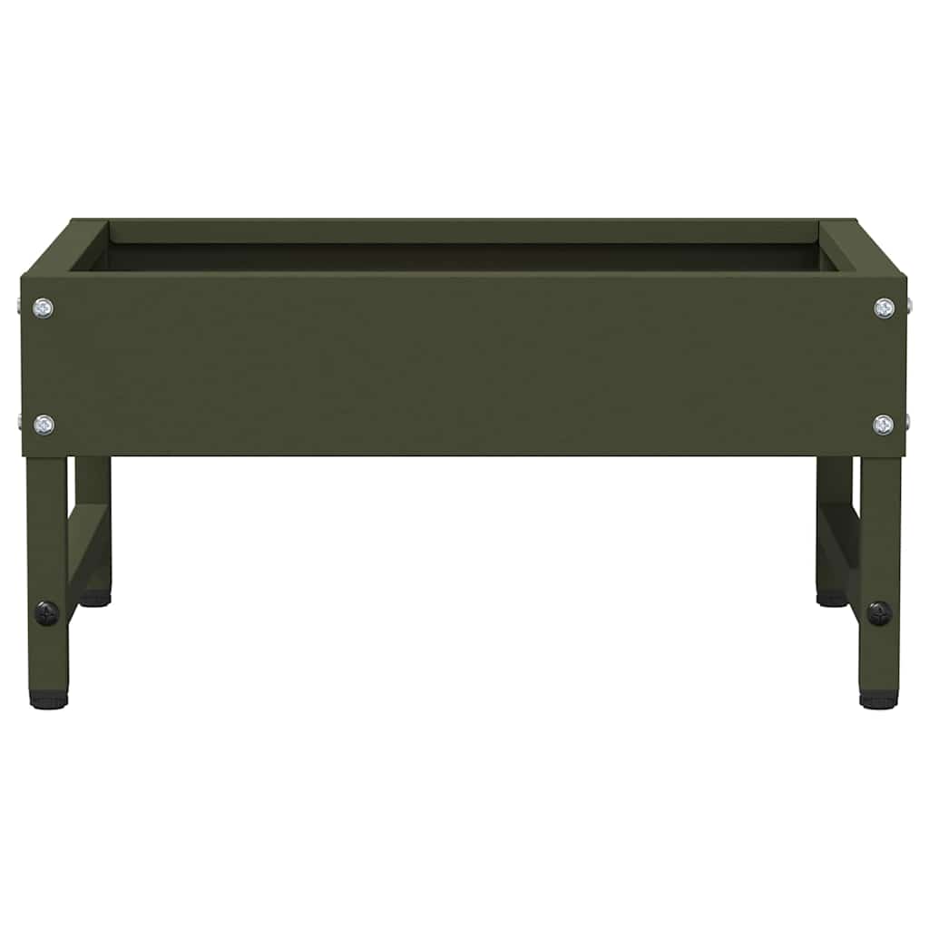 vidaXL Ταΐστρα για Πουλιά Ελιά Πράσινη 80 x 28 x 13.5 cm