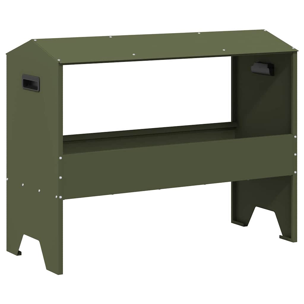 vidaXL Ταΐστρα για ζώα Ελιά Πράσινη 79 x 35 x 62 εκ.