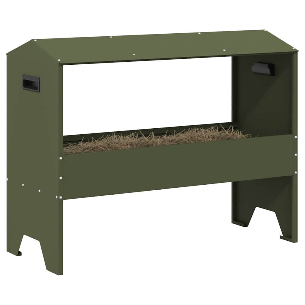 vidaXL Ταΐστρα για ζώα Ελιά Πράσινη 79 x 35 x 62 εκ.