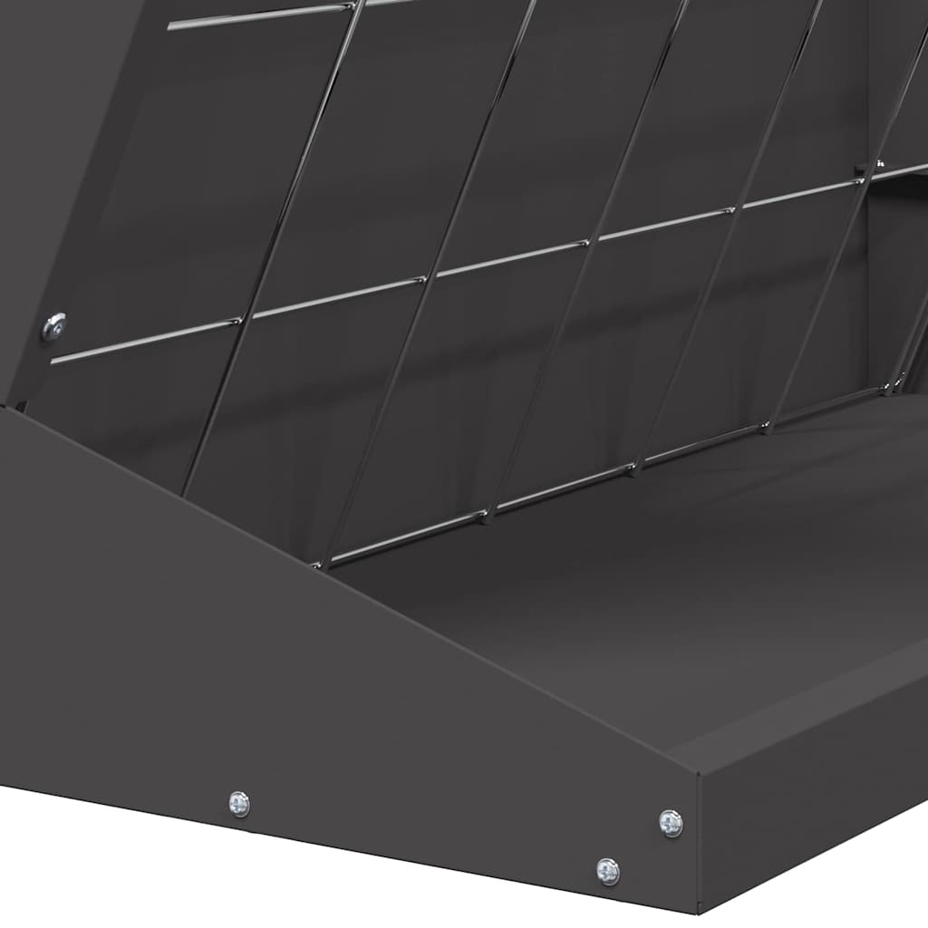 vidaXL Φαγητό για Ξηρά Χόρτα Μαύρο 71 x 33 x 70 εκ 5 kg
