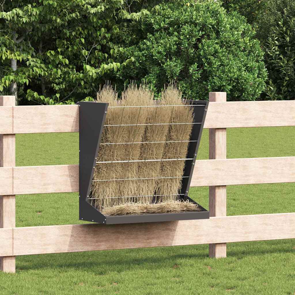 vidaXL Φαγητό για Ξηρά Χόρτα Μαύρο 71 x 33 x 70 εκ 5 kg
