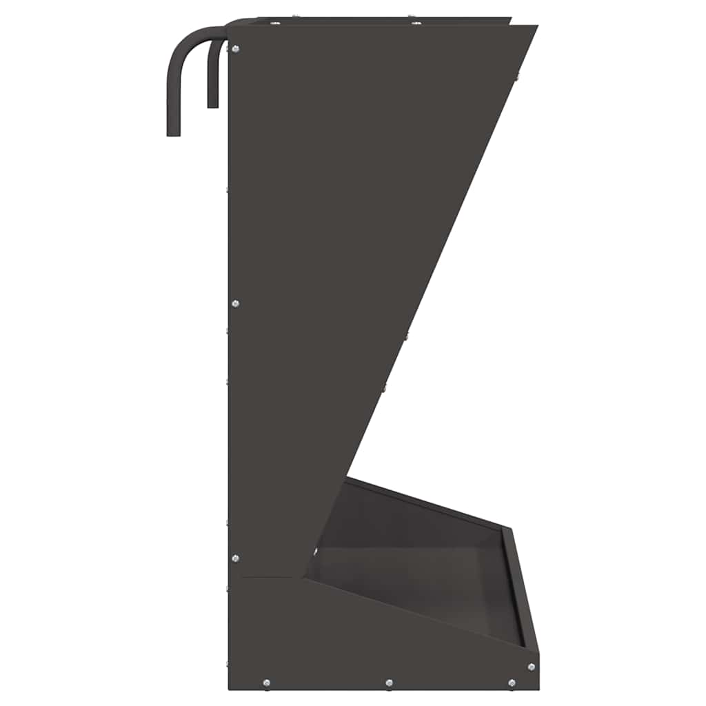 vidaXL Φαγητό για Ξηρά Χόρτα Μαύρο 71 x 33 x 70 εκ 5 kg