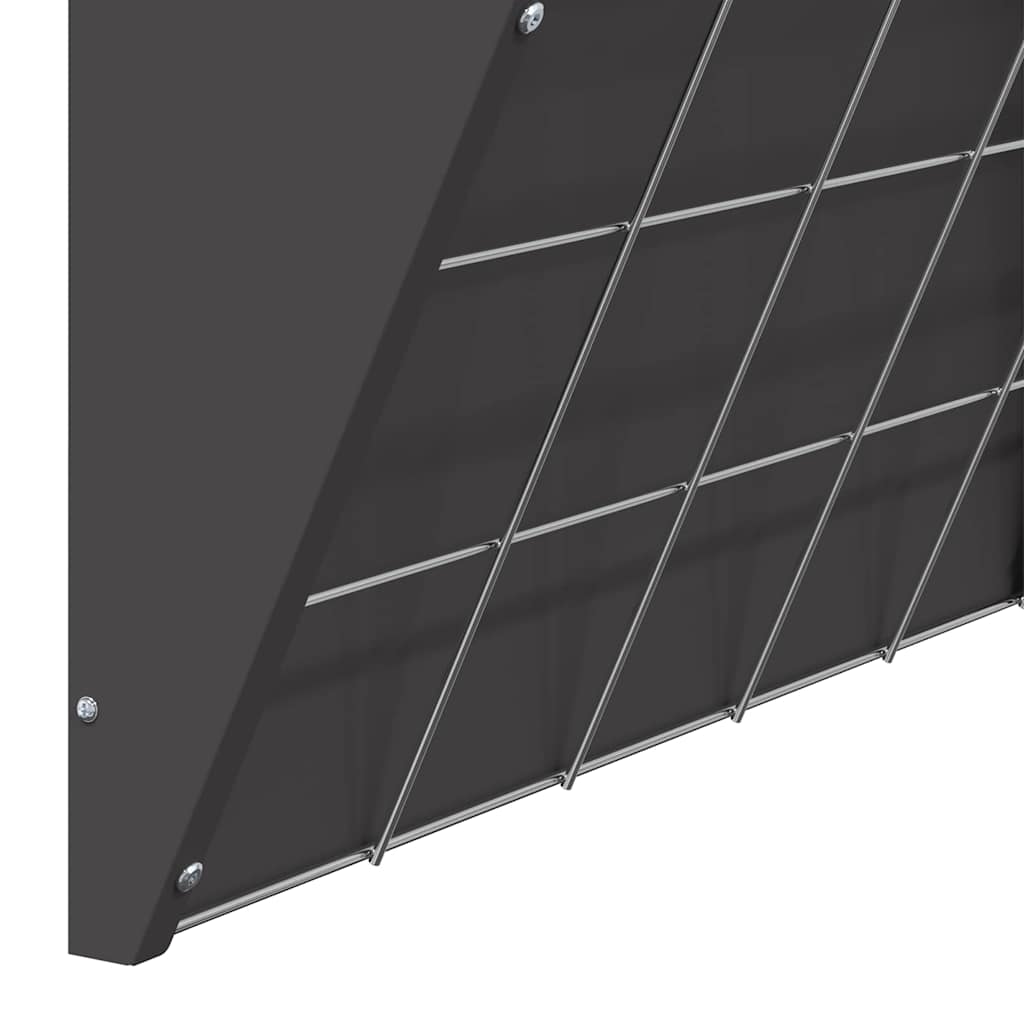 vidaXL Κρεμαστός τροφοδότης άχυρου Μαύρο 61 x 33 x 66 εκ 5 kg