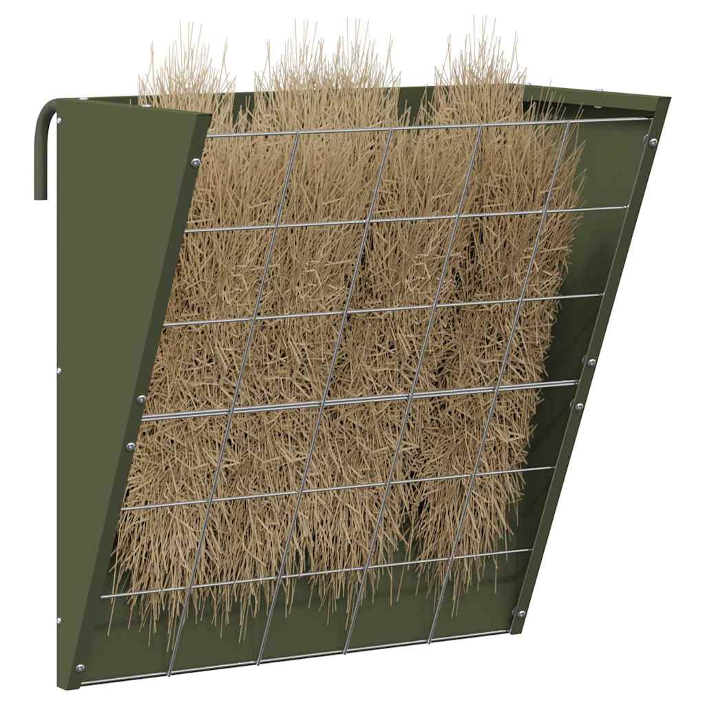 vidaXL Κρεμαστός τροφοδότης άχυρου Λαδί 61 x 33 x 66 εκ 5 kg