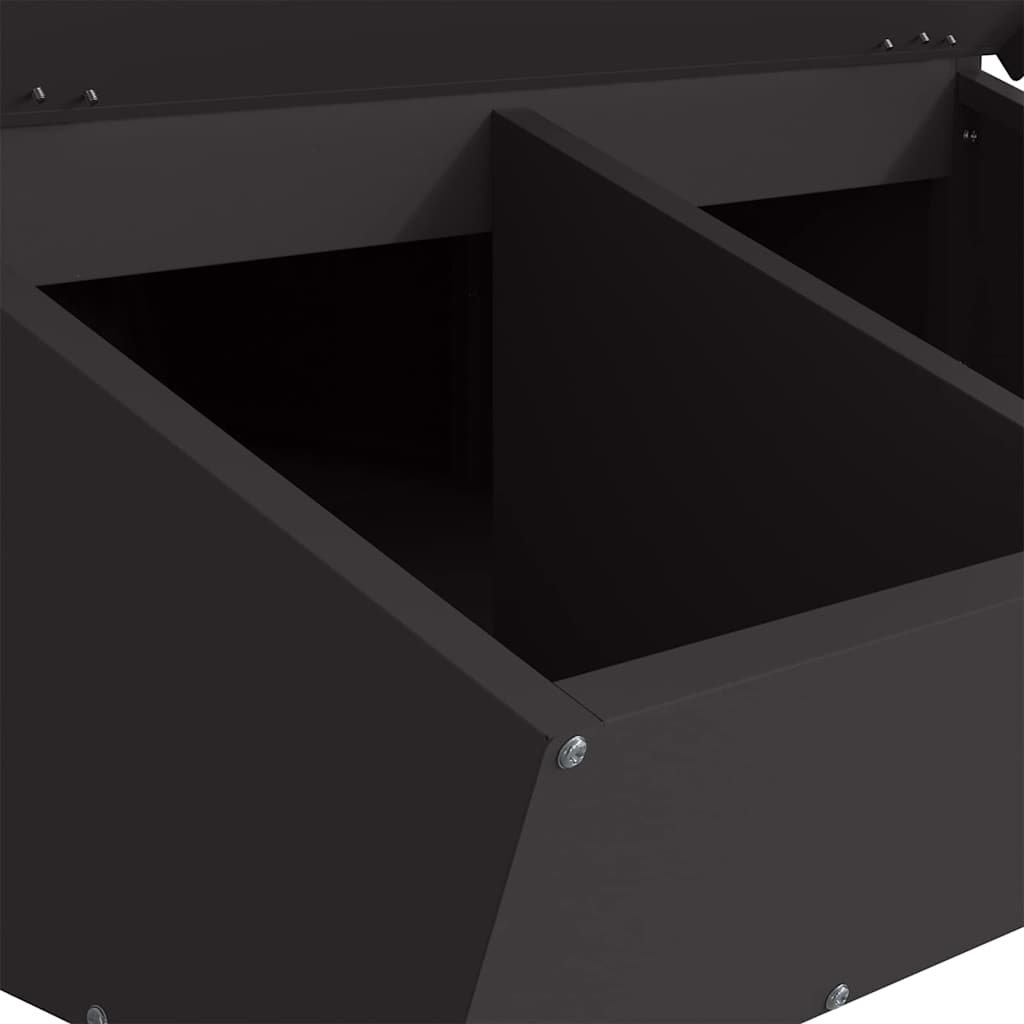 vidaXL Ταΐστρα Γουρουνιών Μαύρο 55 x 51 x 91,5 εκ.