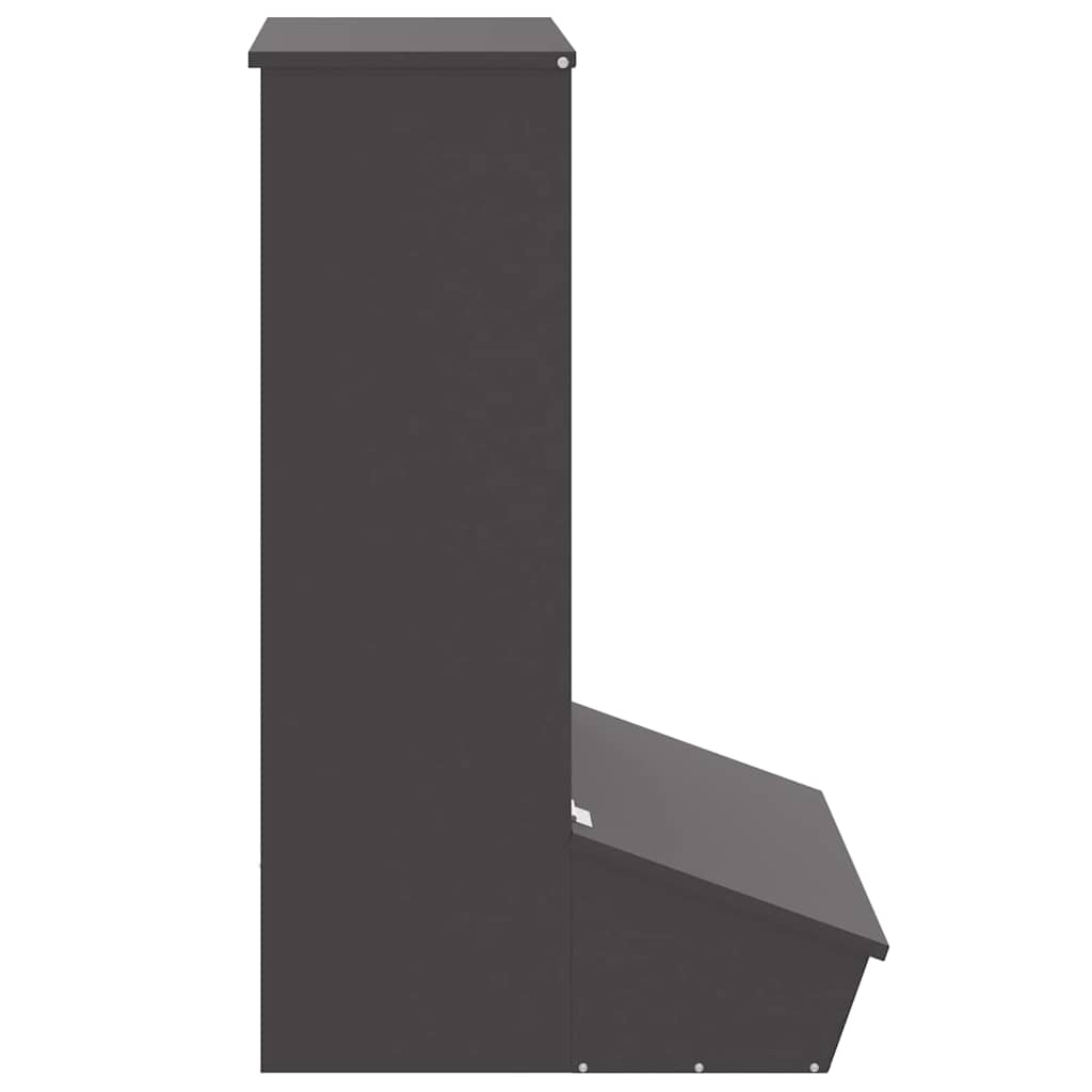 vidaXL Ταΐστρα Γουρουνιών Μαύρο 55 x 51 x 91,5 εκ.