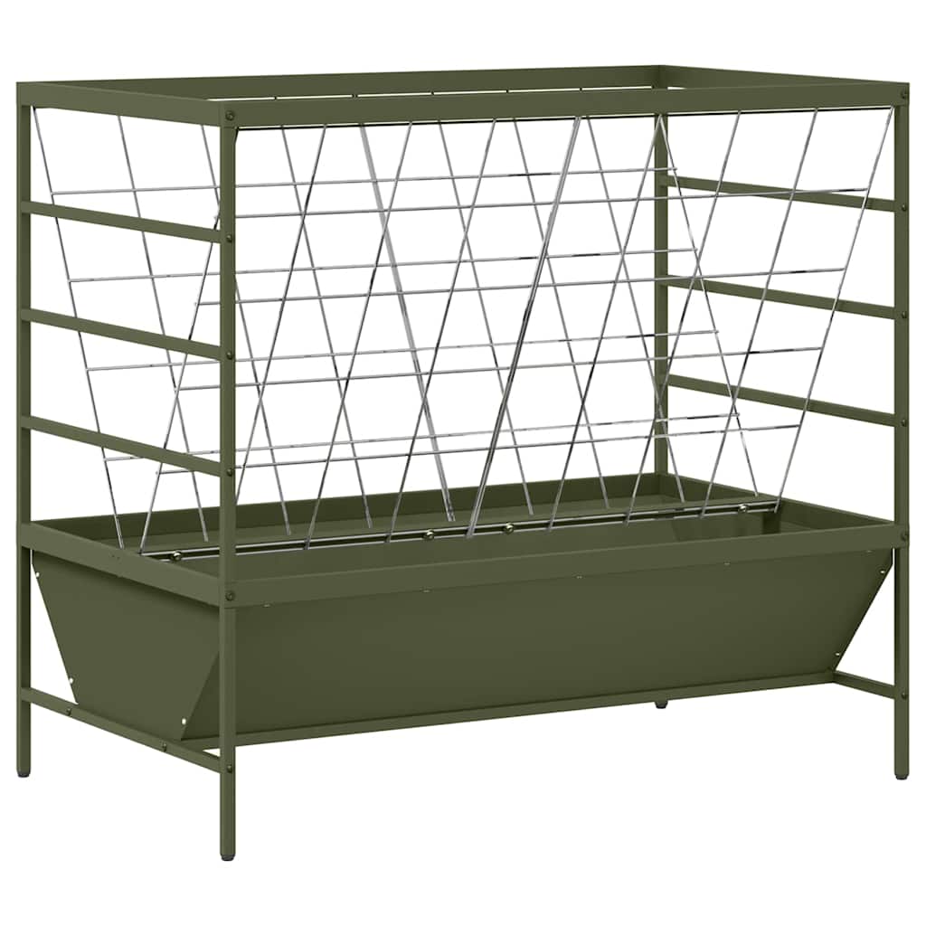 vidaXL Ταΐστρα για ζώα Ελιά Πράσινη 100 x 60 x 90 εκ.