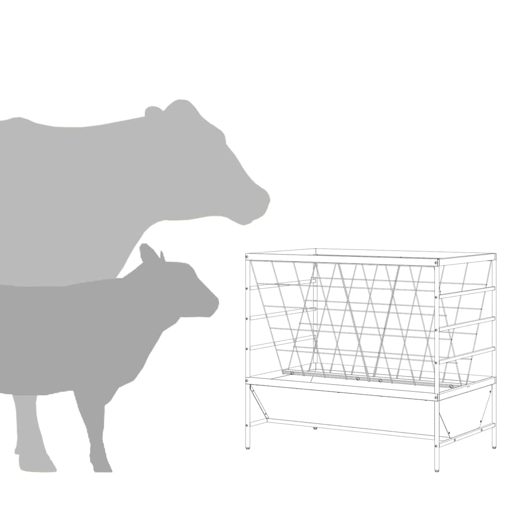 vidaXL Ταΐστρα για ζώα Ελιά Πράσινη 100 x 60 x 90 εκ.