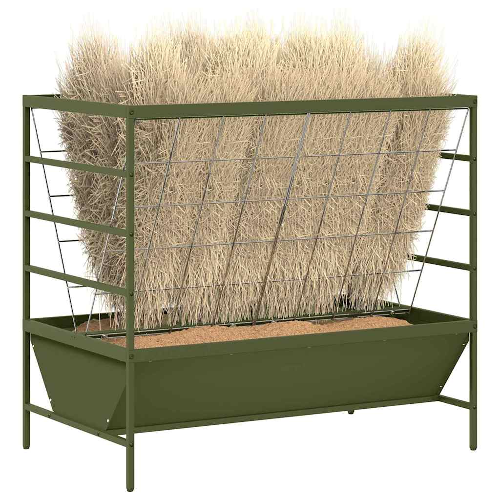 vidaXL Ταΐστρα για ζώα Ελιά Πράσινη 100 x 60 x 90 εκ.