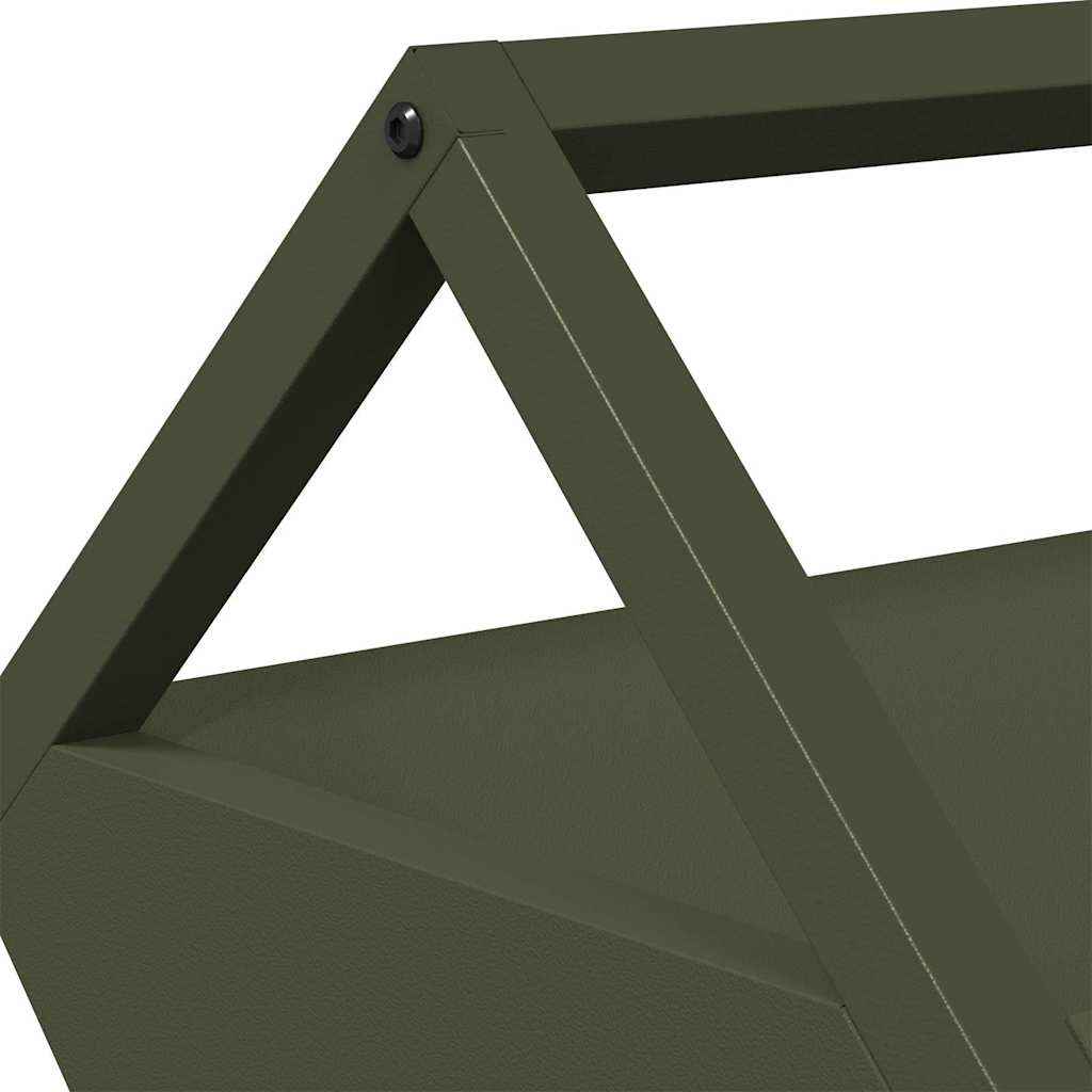 vidaXL Ταΐστρα για ζώα Ελιά Πράσινη 111 x 76 x 38 εκ