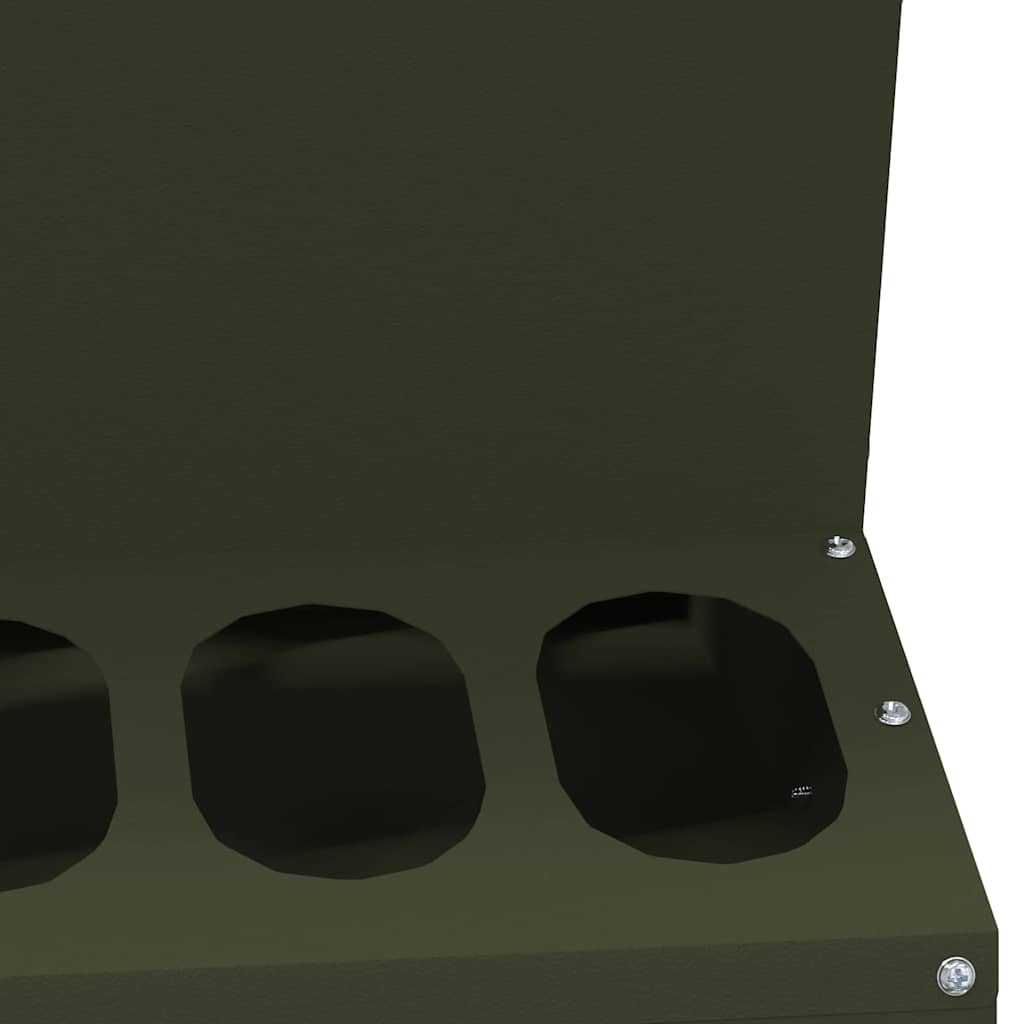 vidaXL Ταΐστρα κοτόπουλων Ελιά Πράσινη 40 x 40 x 45 cm