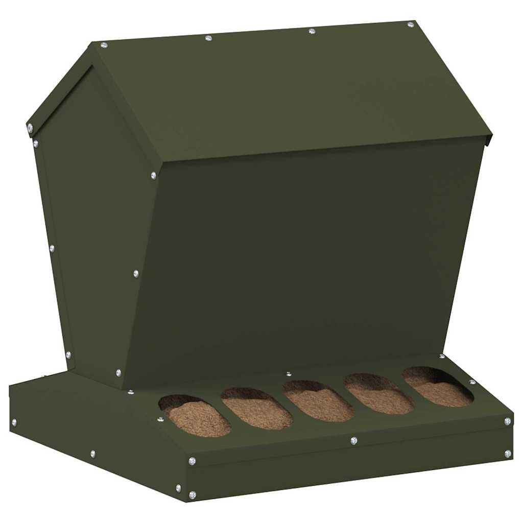 vidaXL Ταΐστρα κοτόπουλων Ελιά Πράσινη 40 x 40 x 45 cm