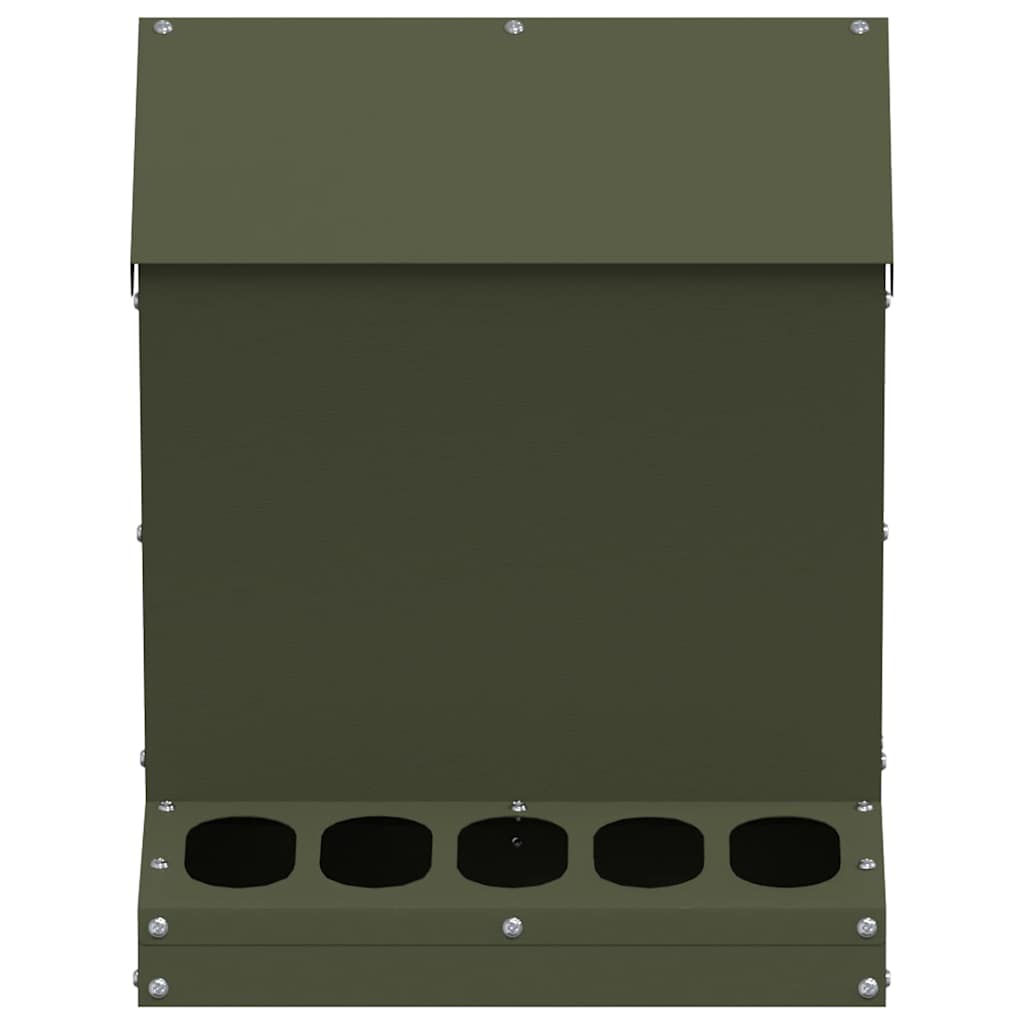 vidaXL Ταΐστρα κοτόπουλων Ελιά Πράσινη 30 x 30 x 39 εκ