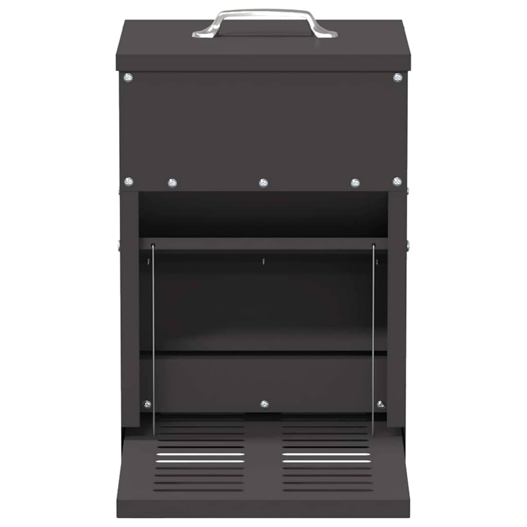 vidaXL Ταΐστρα Κοτόπουλου με Πεντάλ Μαύρο 25 x 42 x 40 εκ. 4 kg