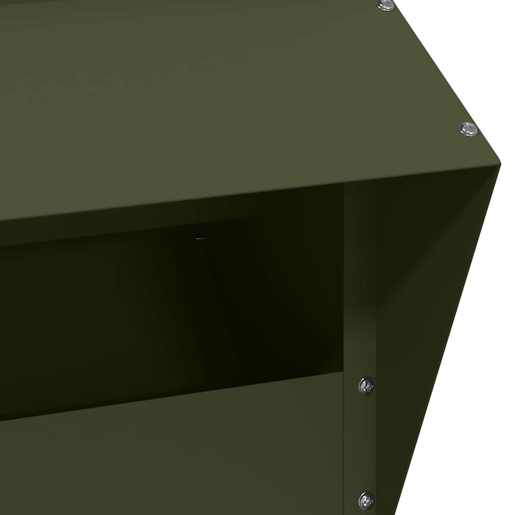 vidaXL Ταΐστρα κοτόπουλων Ελιά Πράσινη 20 x 25 x 35 εκ.
