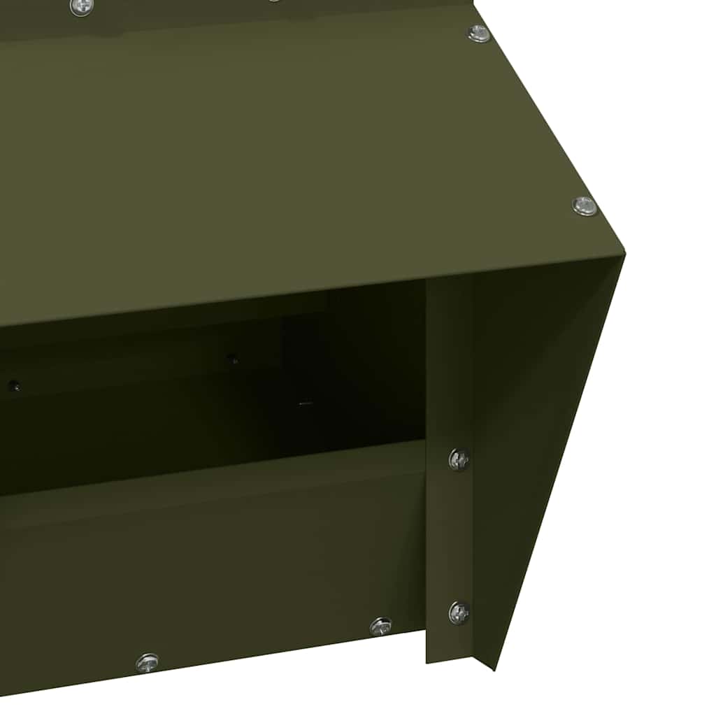 vidaXL Ταΐστρα κοτόπουλων Ελιά Πράσινη 20 x 25 x 35 εκ.