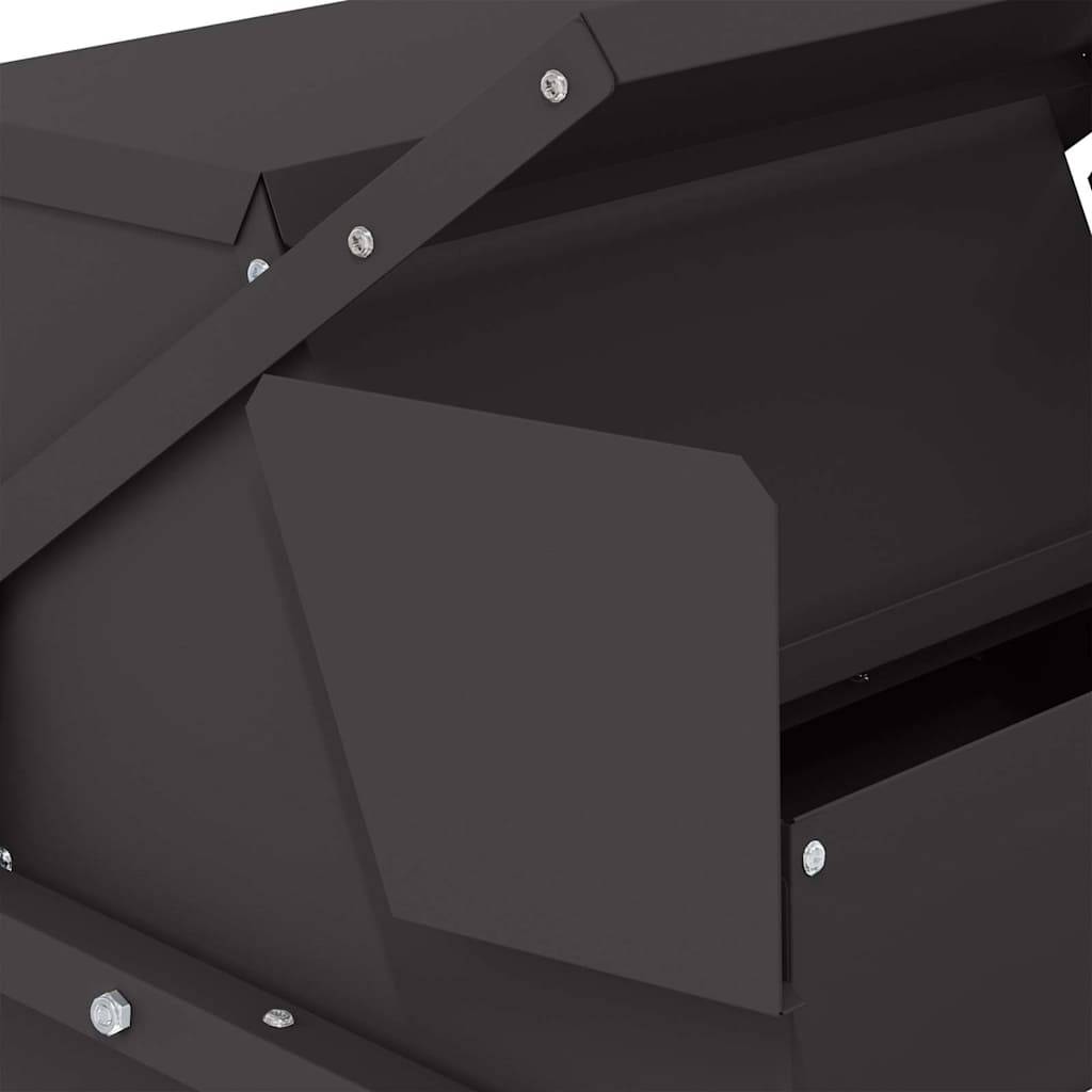 vidaXL Ταΐστρα Κοτόπουλου με Πεντάλ Μαύρο 50 x 40 x 29 εκ. 2 κιλά