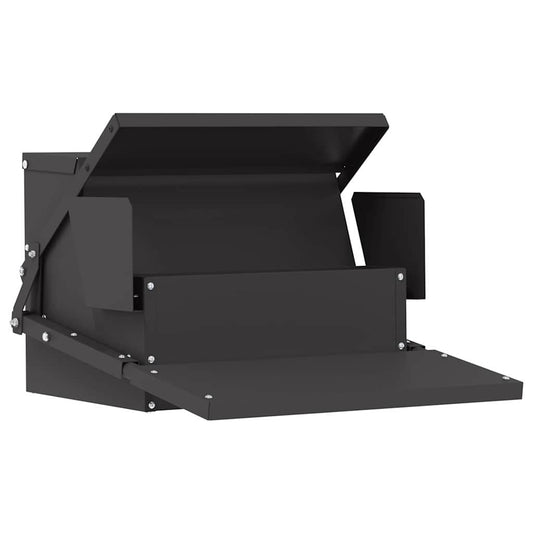 vidaXL Ταΐστρα Κοτόπουλου με Πεντάλ Μαύρο 50 x 40 x 29 εκ. 2 κιλά