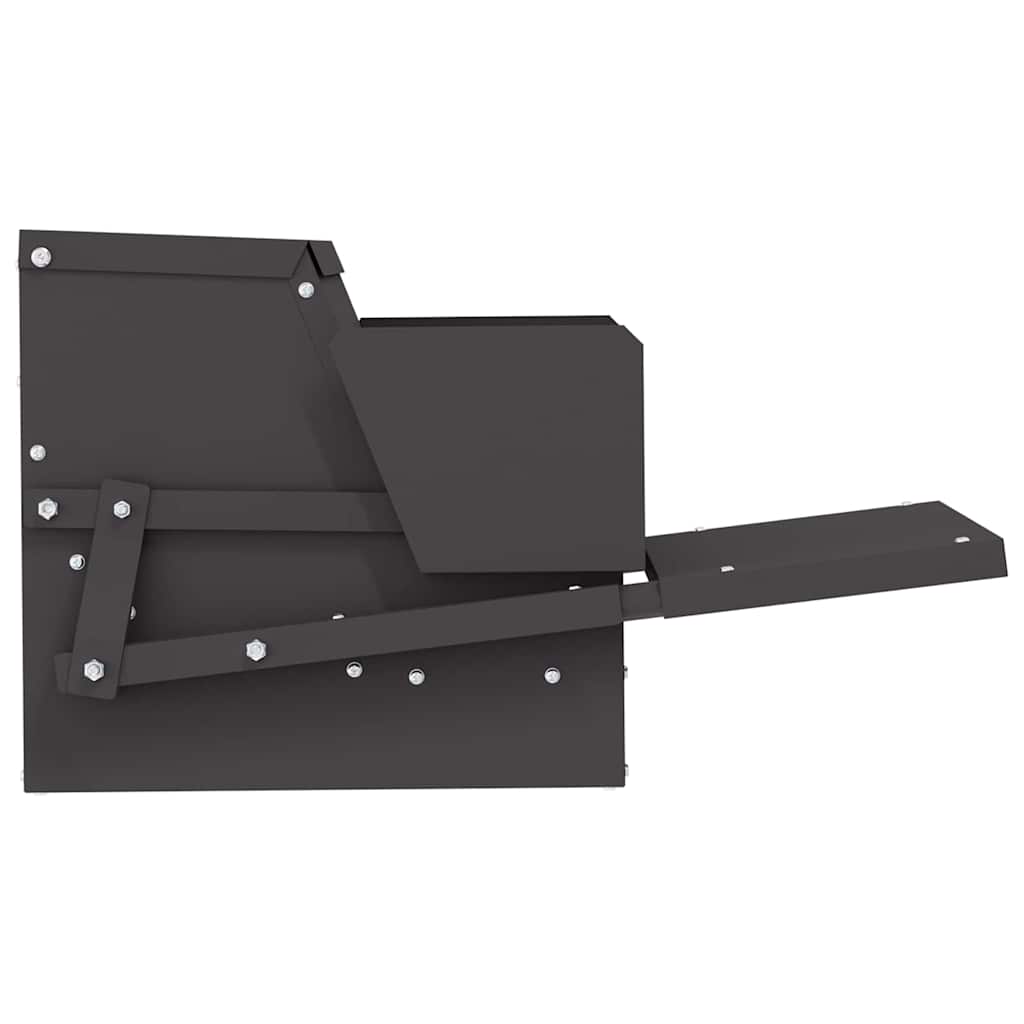 vidaXL Ταΐστρα Κοτόπουλου με Πεντάλ Μαύρο 50 x 40 x 29 εκ. 2 κιλά