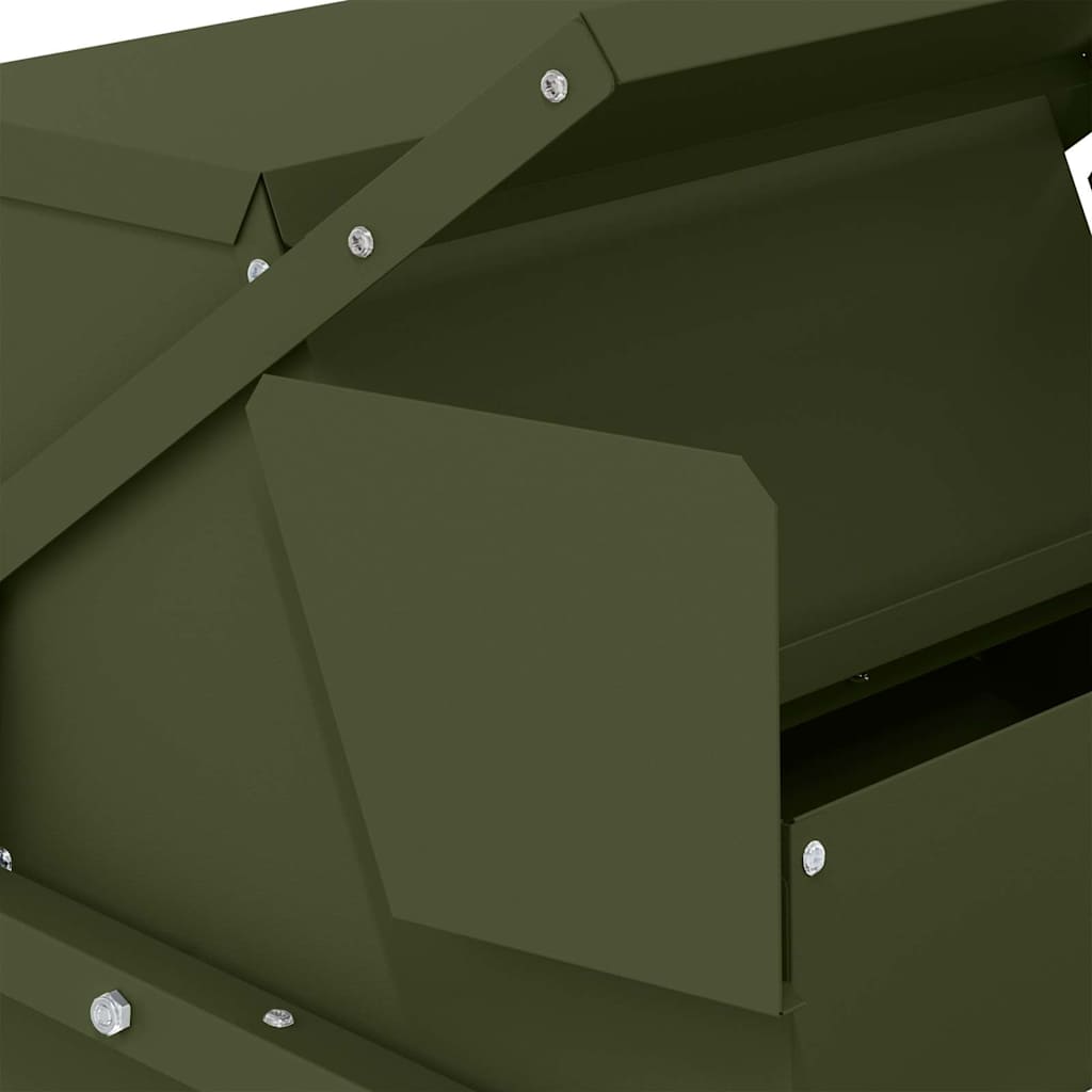 vidaXL Ταΐστρα Κοτόπουλου με Πεντάλ Λαδί 50 x 40 x 29 εκ. 2 κιλά