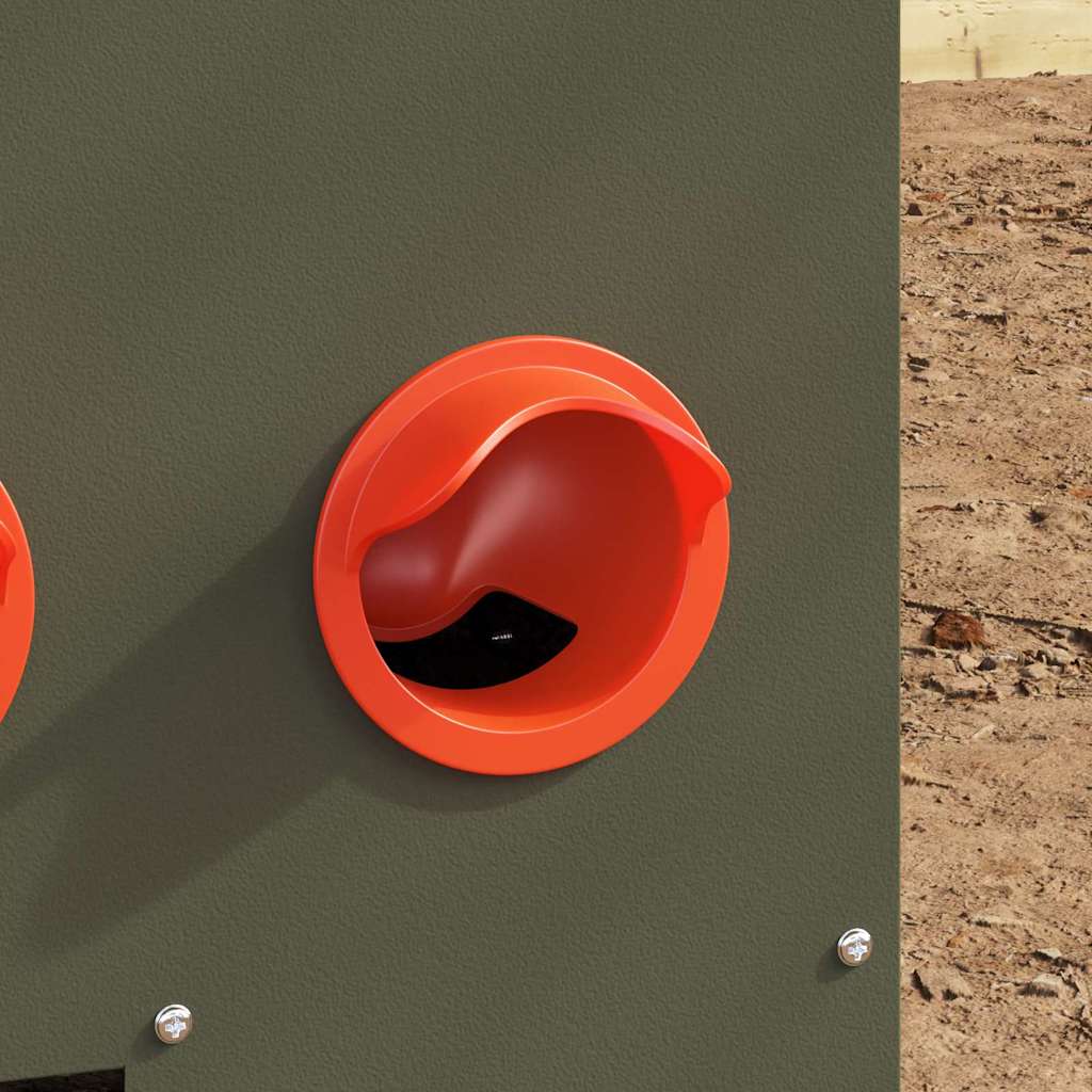 vidaXL Ταΐστρα κοτόπουλων 2 pcs Ελιά Πράσινη 60,5 x 29 x 51 εκ.