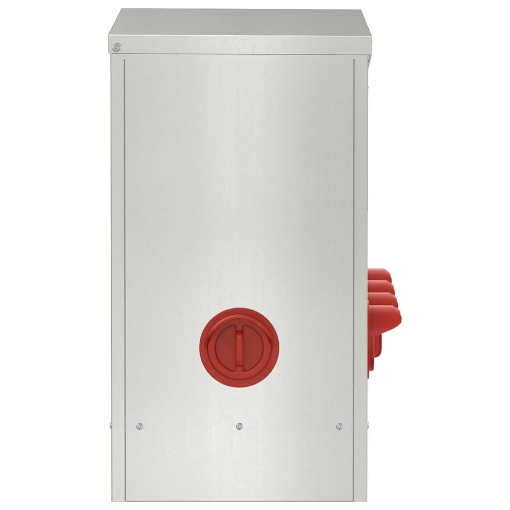 vidaXL Ταΐστρα κοτόπουλων 2 Ασημί 60,5 x 29 x 51 εκ. 25 kg