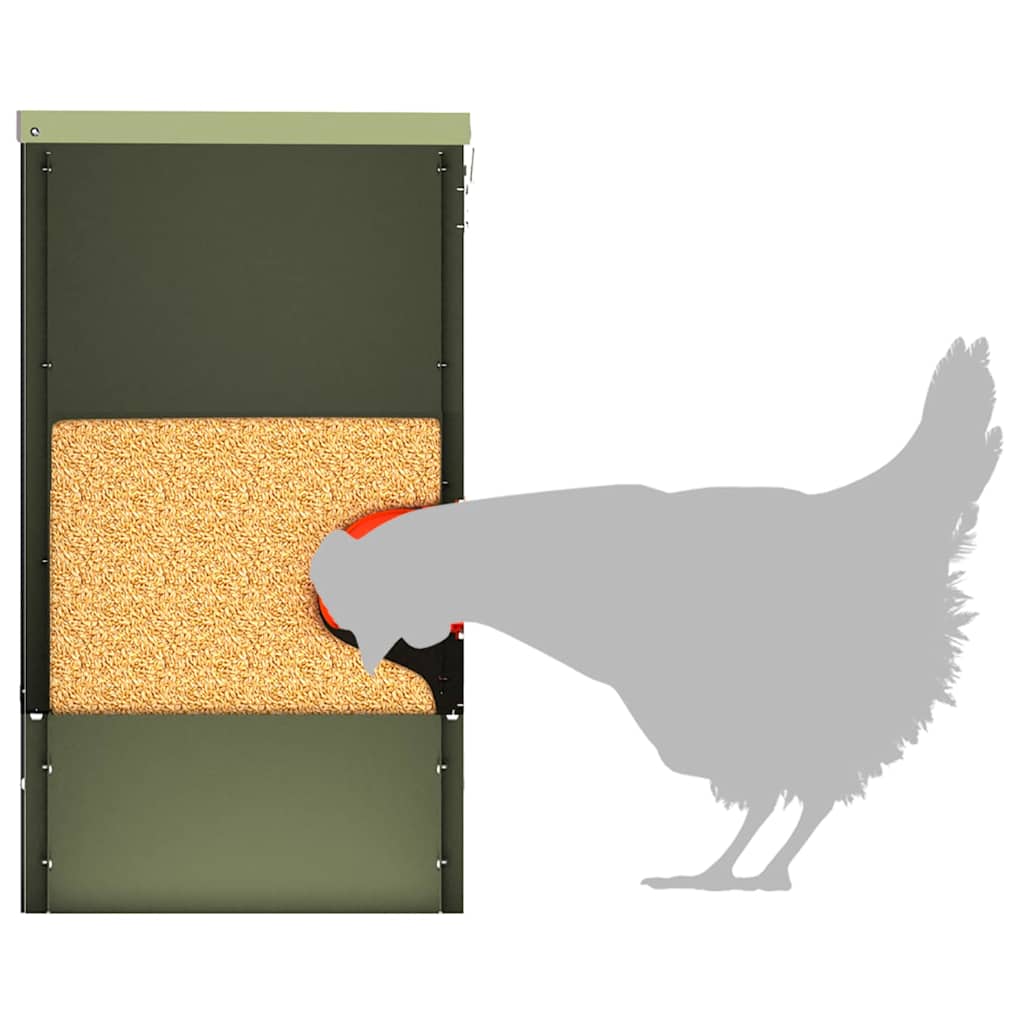 vidaXL Ταΐστρα κοτόπουλων 2 Λαδί 40,5 x 25 x 38 εκ. 20 kg