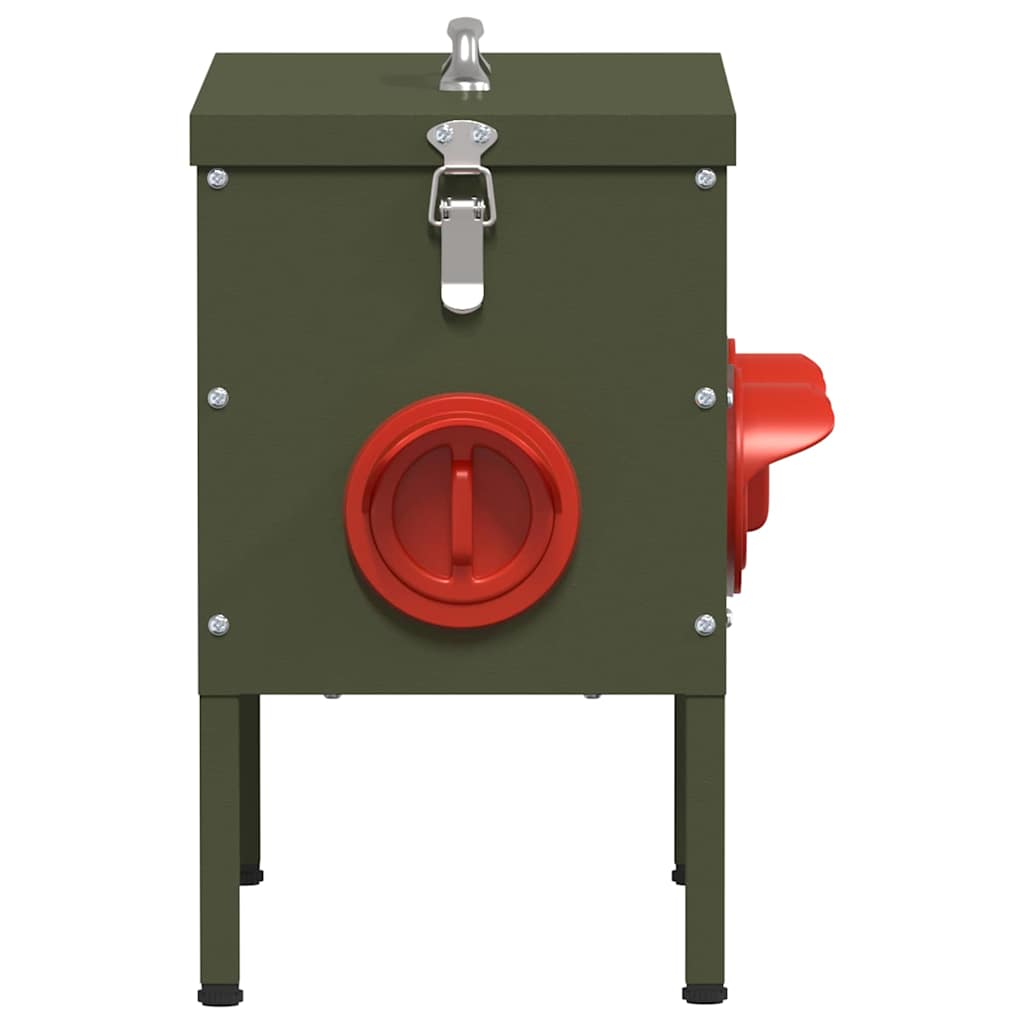 vidaXL Ταΐστρα κοτόπουλων 2 pcs Ελιά Πράσινη 41,5 x 20,5 x 33 εκ