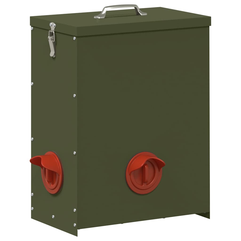 vidaXL Ταΐστρα κοτόπουλων 2 Λαδί 32,5 x 20,5 x 43 εκ 25 kg