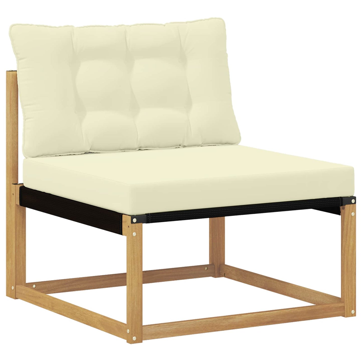 vidaXL Σειρά Καναπέ Εξωτερικού 9 τμχ. Λευκό και Κρεμ