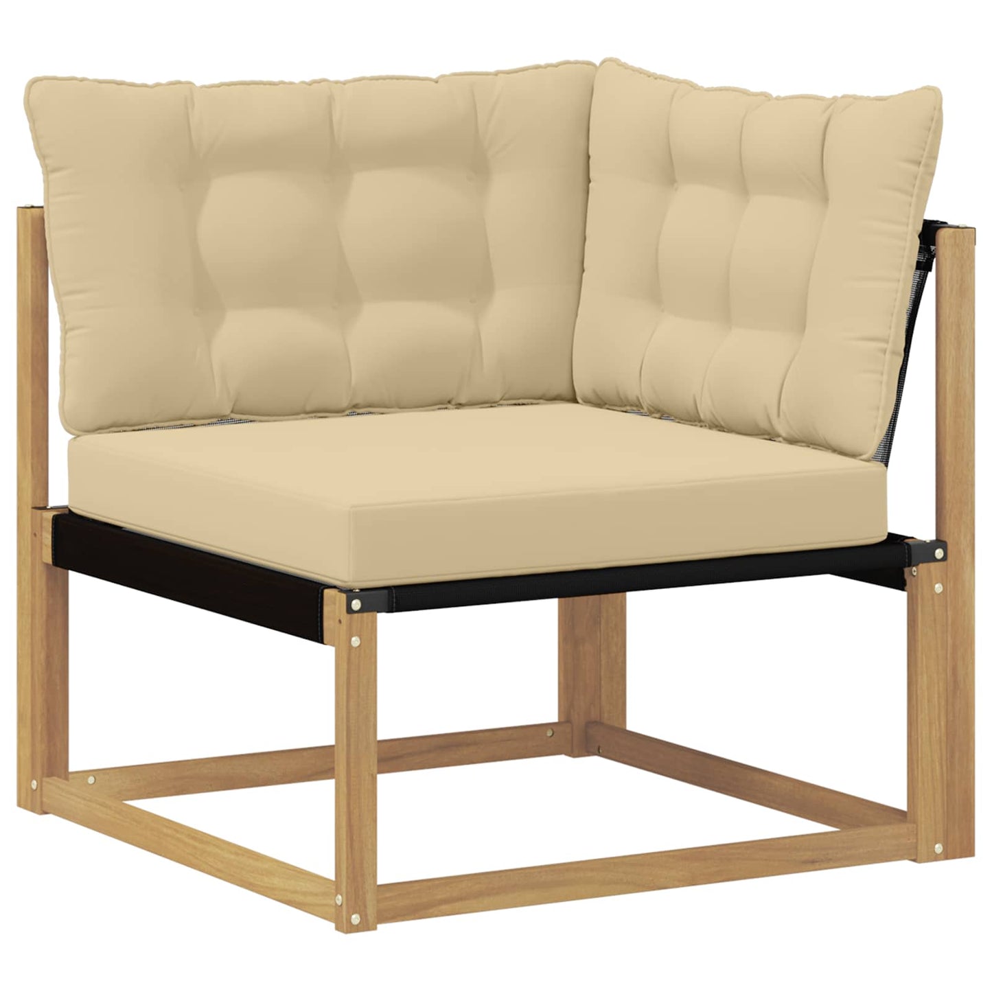 vidaXL Σειρά Καναπέ Εξωτερικού 6 τμχ. Λευκό και Μπεζ