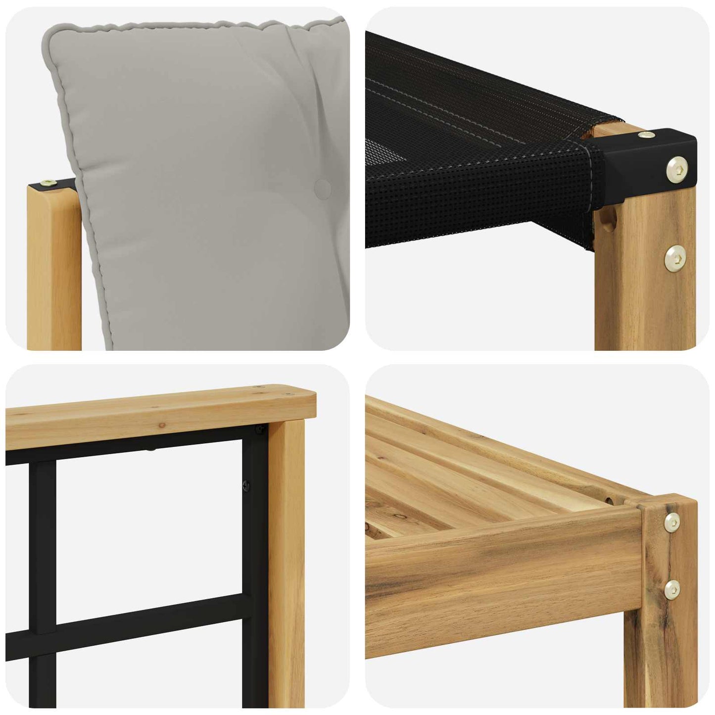 vidaXL Σειρά Καναπέ Εξωτερικού 8 pcs Λευκό και Ανοιχτό Γκρι