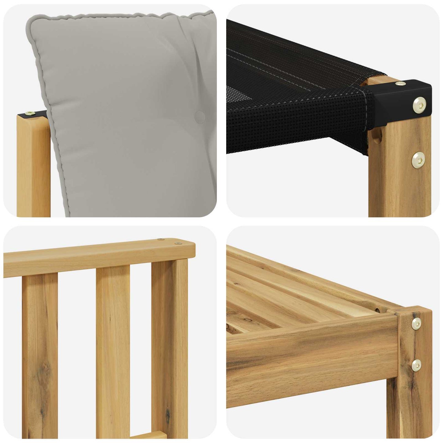 vidaXL Σειρά Καναπέ Εξωτερικού 10 pcs Λευκό και Ανοιχτό Γκρι