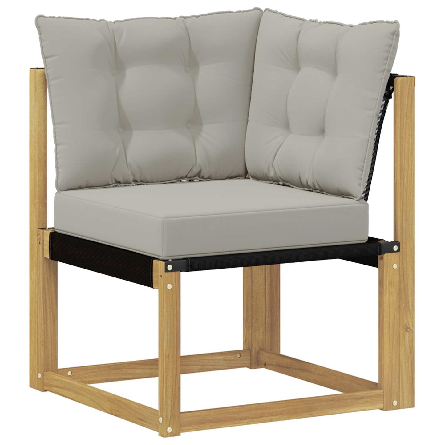 vidaXL Σειρά Καναπέ Εξωτερικού 10 pcs Λευκό και Ανοιχτό Γκρι