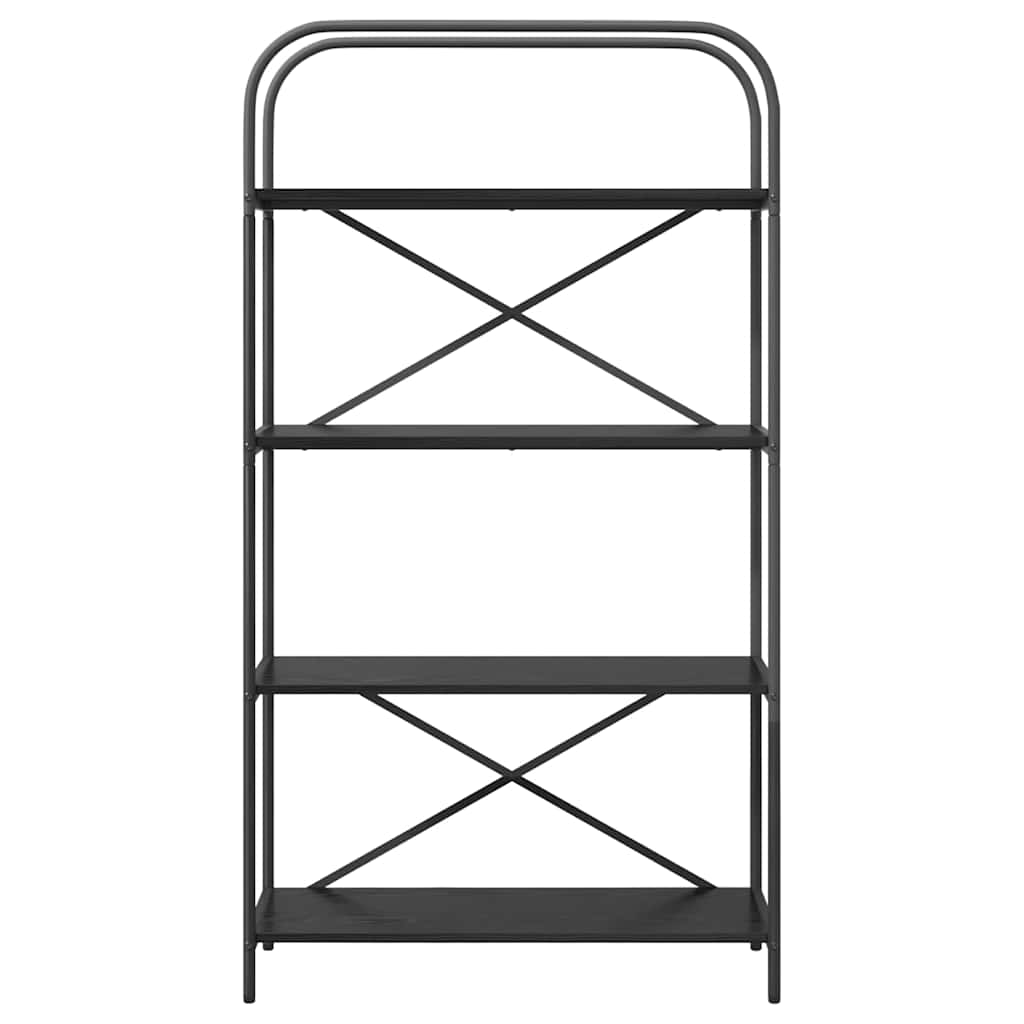vidaXL Ράφι Βιβλίων Μαύρη δρυς 80 x 30 x 146 εκ Επεξεργασμένο ξύλο