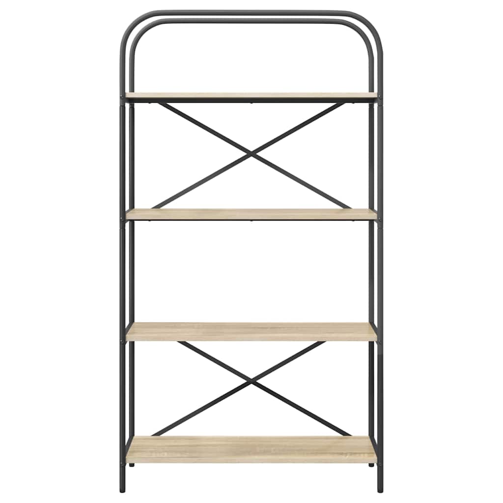 vidaXL Ράφι Βιβλίων Sonoma Δρυς 80 x 30 x 146 εκ Επεξεργασμένο ξύλο