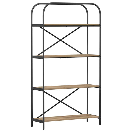 vidaXL Ράφι Βιβλίων artisan δρυς 80 x 30 x 146 εκ Επεξεργασμένο ξύλο