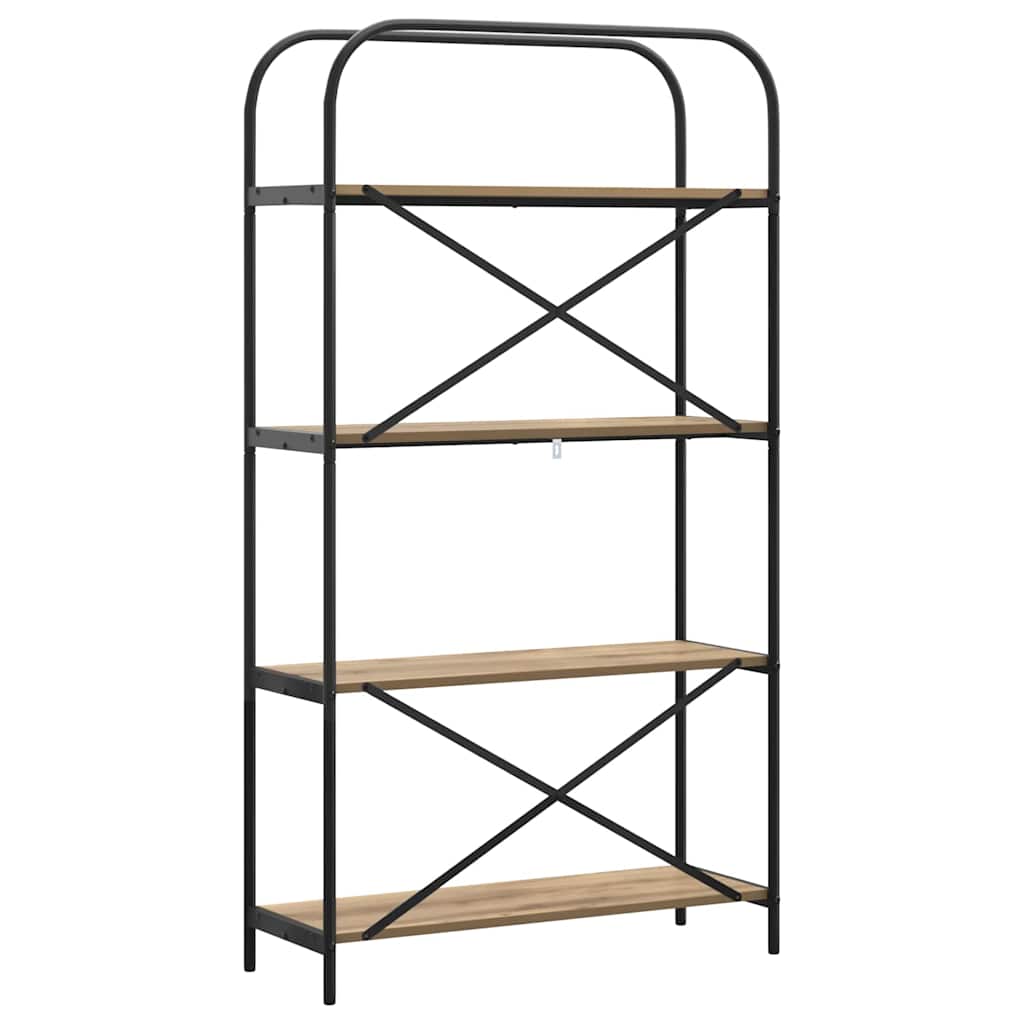 vidaXL Ράφι Βιβλίων artisan δρυς 80 x 30 x 146 εκ Επεξεργασμένο ξύλο