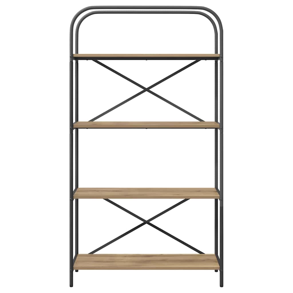 vidaXL Ράφι Βιβλίων artisan δρυς 80 x 30 x 146 εκ Επεξεργασμένο ξύλο