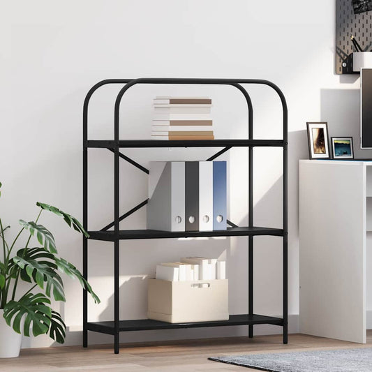 vidaXL Ράφι Βιβλίων Μαύρη δρυς 80 x 30 x 109 εκ Επεξεργασμένο ξύλο