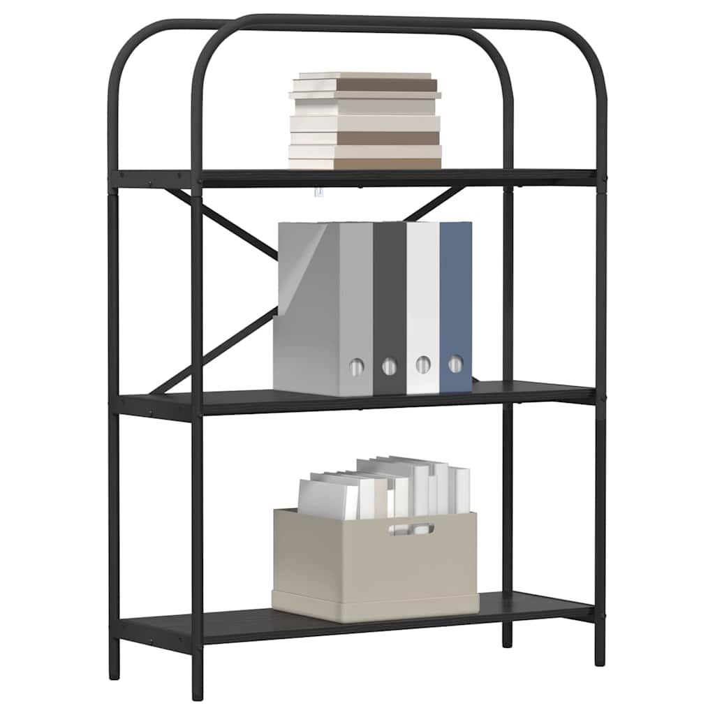 vidaXL Ράφι Βιβλίων Μαύρη δρυς 80 x 30 x 109 εκ Επεξεργασμένο ξύλο